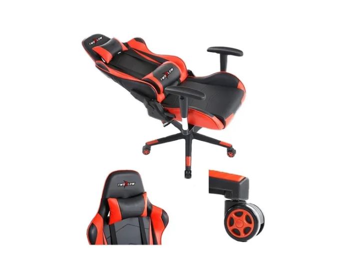 SILLA GAMER PRO RECLINABLE ROJA